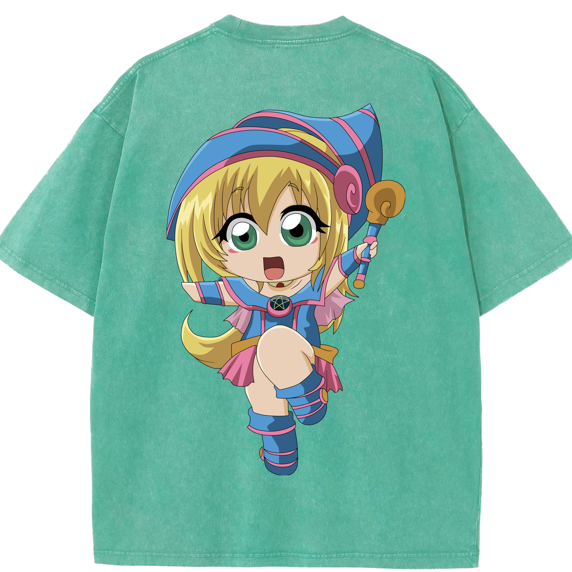 （画像用） 遊☆戯☆王 Yu-Gi-Oh! 綿100% ヴィンテージ風 半袖Tシャツ（背面プリント）